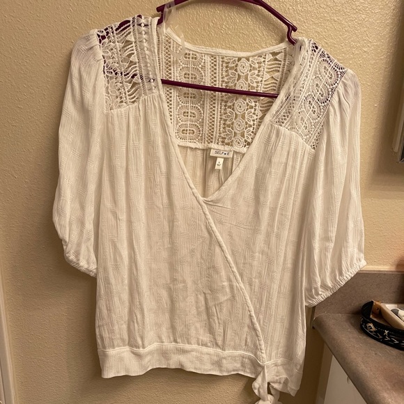 White boho style top - Picture 1 of 3